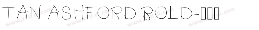 TAN ASHFORD BOLD字体转换
